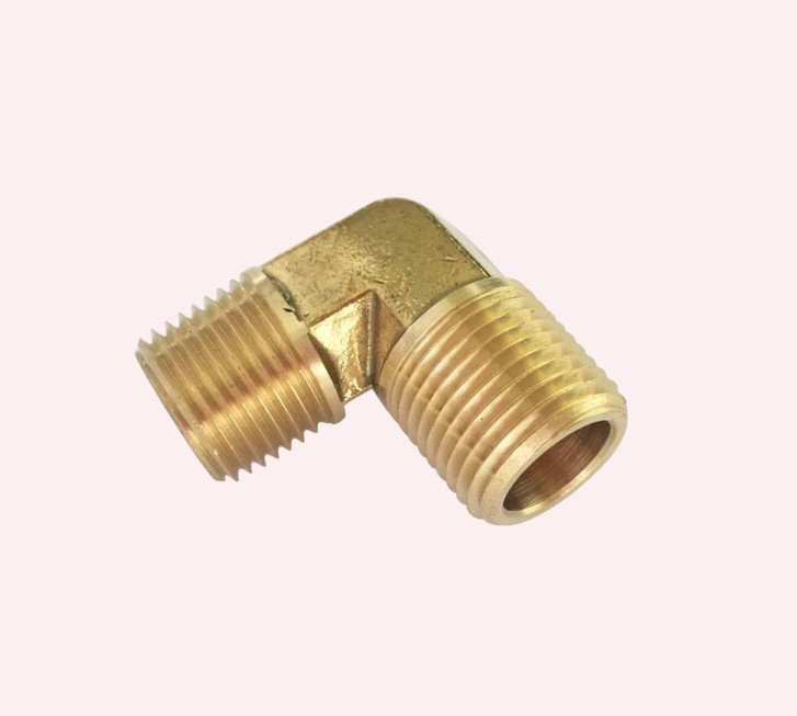 90° and 45° Brass Elbow Fittings Forged for Direction Changes, Threaded Socket Weld Elbows for Plumbing HVAC Gas Lines, High-Pressure Corrosion-Resistant Connectors